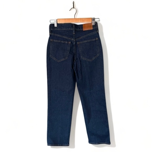 J. Crew 90’s High Rise Classic Straight Fit Jean in Rinse Wash - Picture 4 of 12